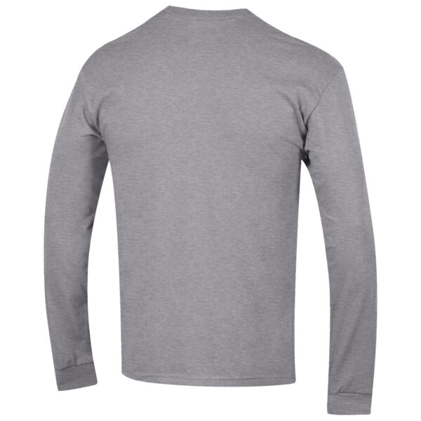 Men's Champion Heather Gray Wisconsin Badgers Hockey Icon Powerblend Long Sleeve T-Shirt - Image 11