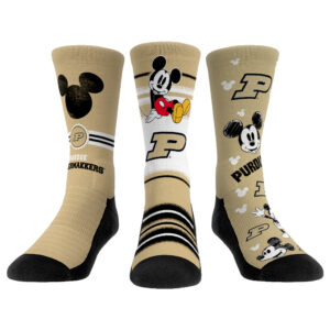 Unisex Rock Em Socks Purdue Boilermakers Disney Three-Pack Crew Socks
