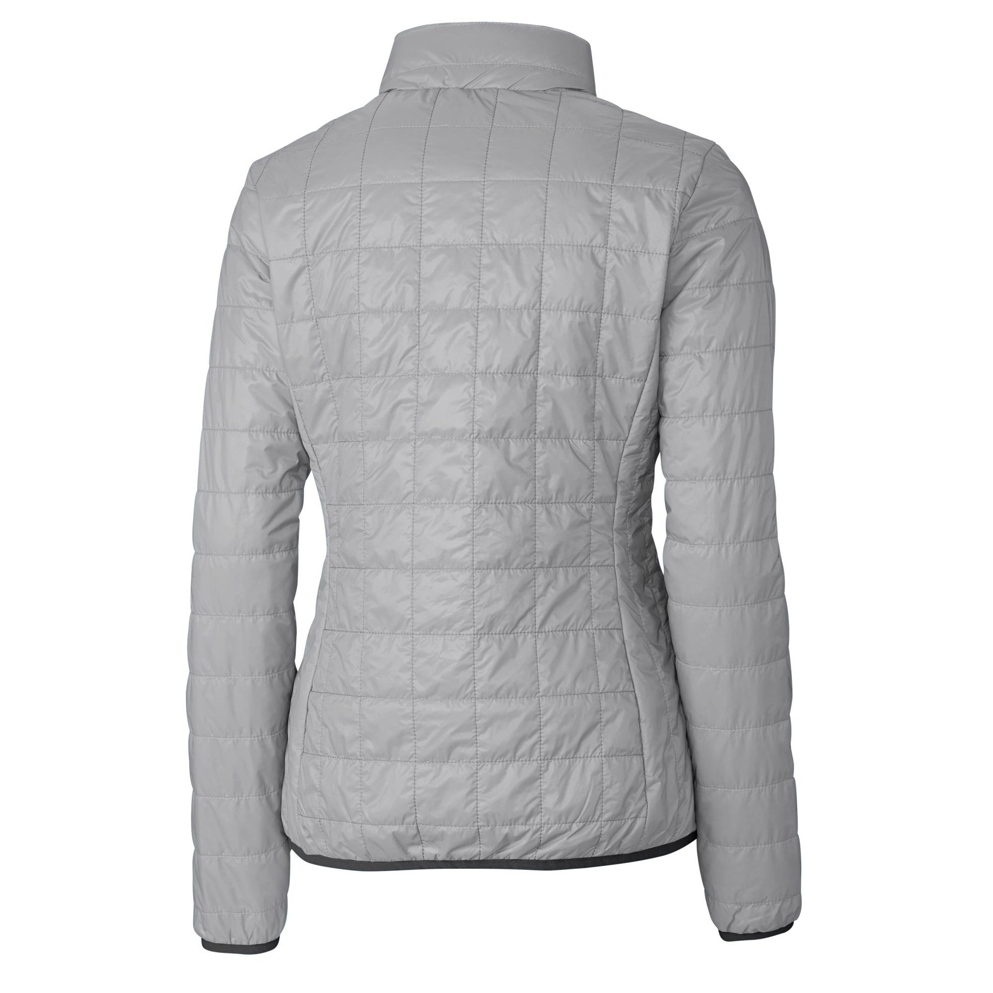 Women's Cutter & Buck Gray Tennessee Tech Golden Eagles Rainier Eco Insulated Puffer Full-Zip Jacket - Image 7