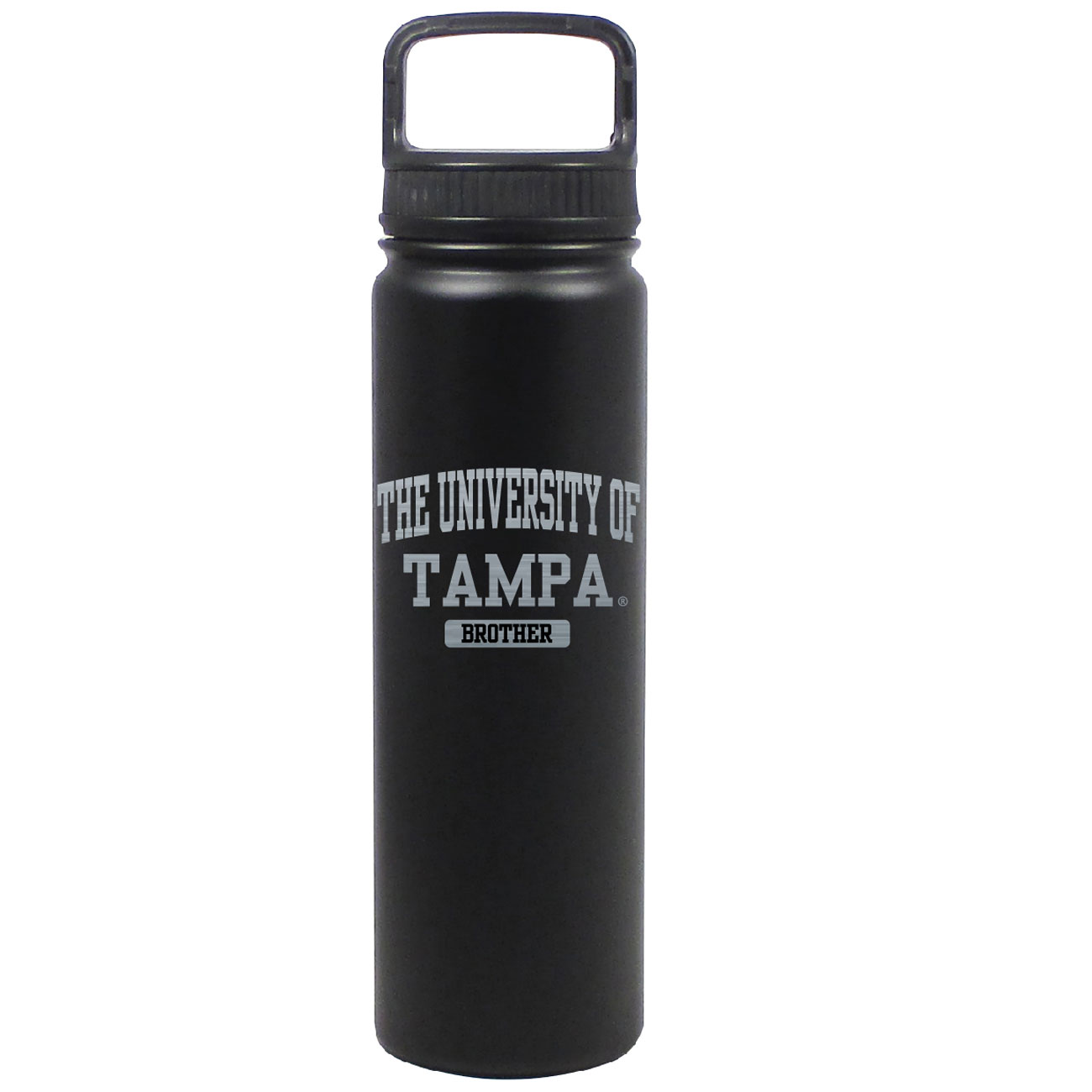 University of Tampa Spartans Black Brother 24oz. Stainless Steel Eugene Bottle