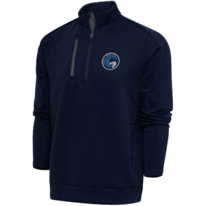 Men's Antigua  Navy Iowa Wolves Generation Quarter-Zip Pullover Top