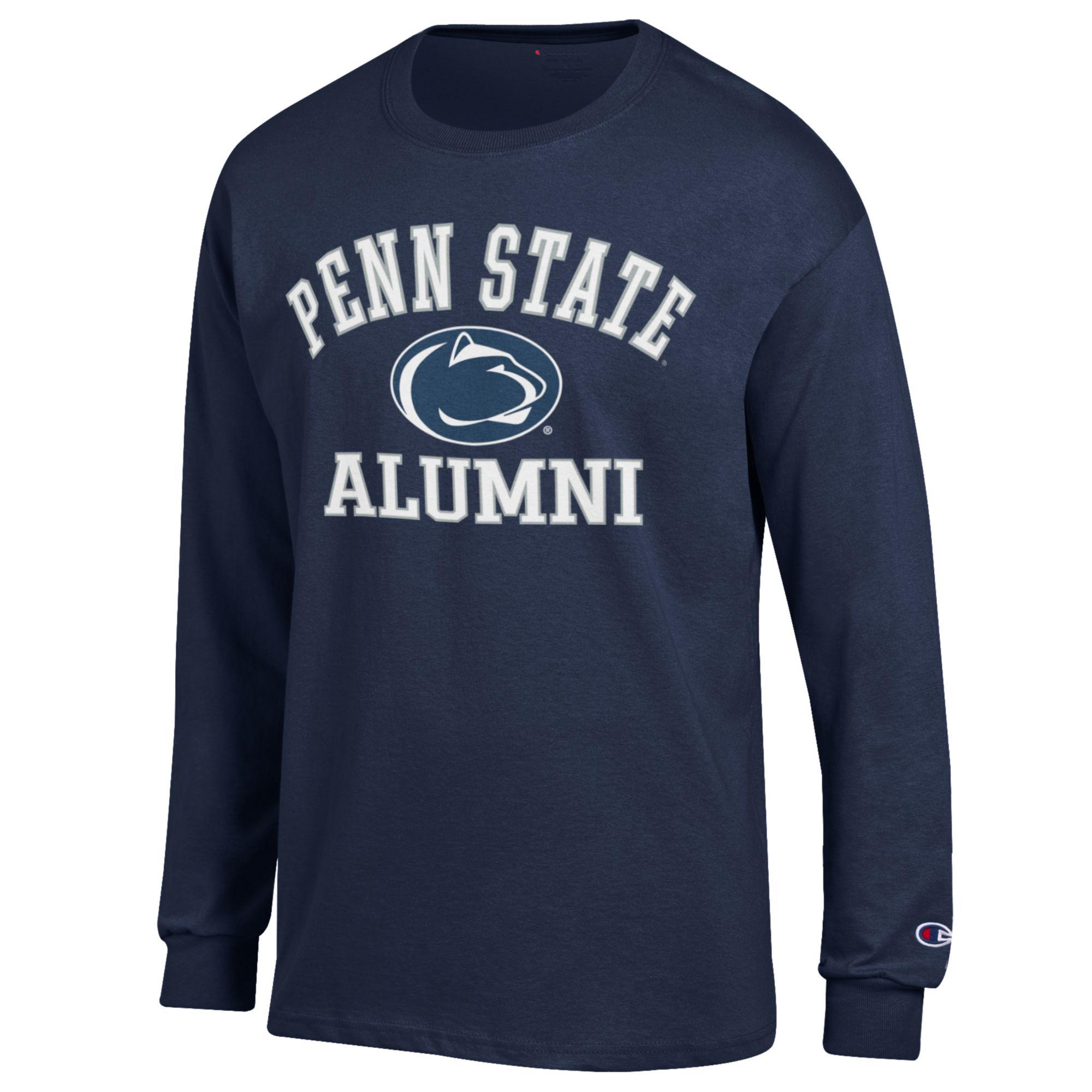 Men's Champion Navy Penn State Nittany Lions Alumni Logo Long Sleeve T-Shirt - Image 3