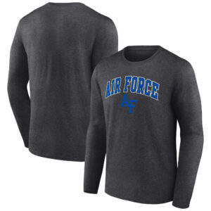 Men's Charcoal Air Force Falcons Campus Long Sleeve T-Shirt