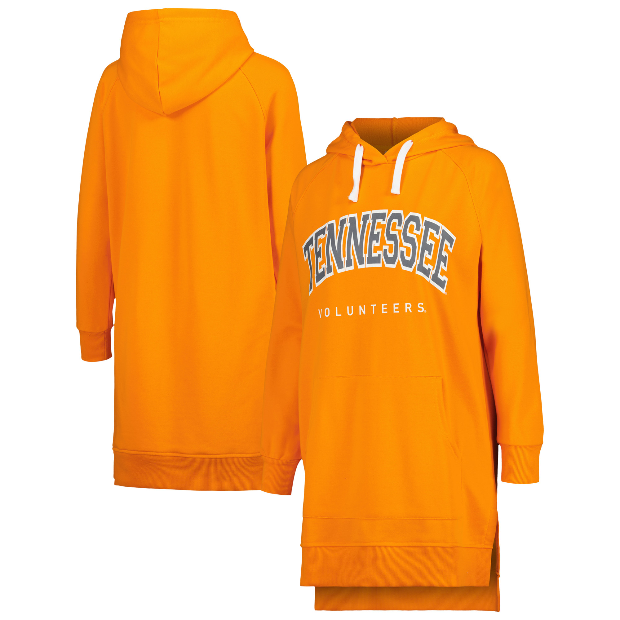Women's Gameday Couture Tennessee Orange Tennessee Volunteers Take a Knee Raglan Hooded Sweatshirt Dress - Image 2