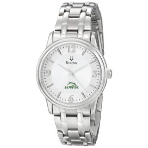 Men's Bulova  Silver Le Moyne Dolphins Stainless Steel Quartz Watch
