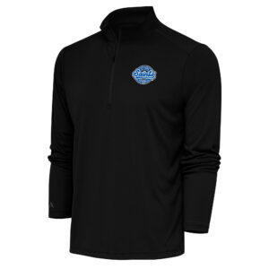 Men's Antigua  Black St. Paul Saints Tribute Quarter-Zip Pullover Top