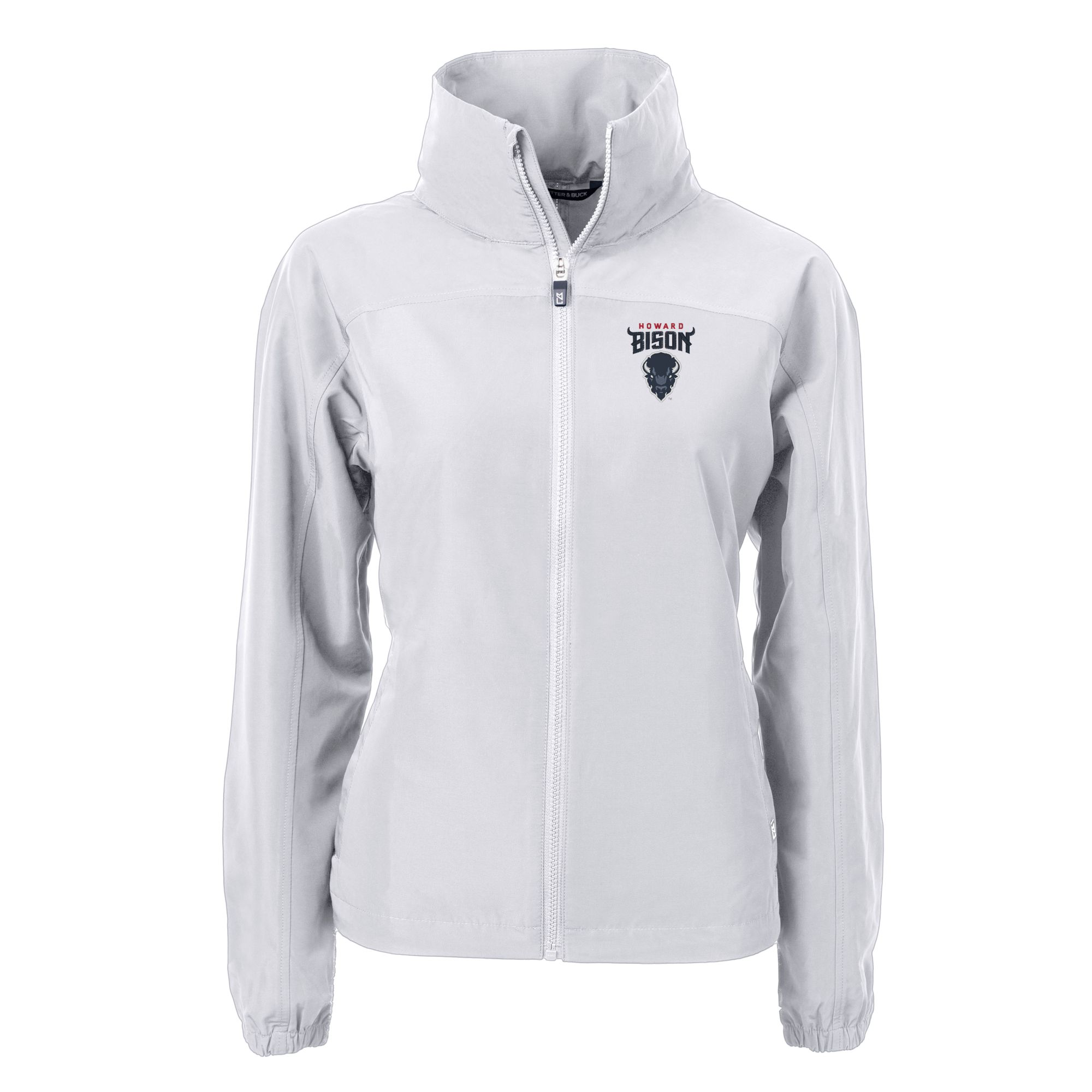 Women's Cutter & Buck Gray Howard Bison Charter Eco Recycled Full-Zip Jacket - Image 3