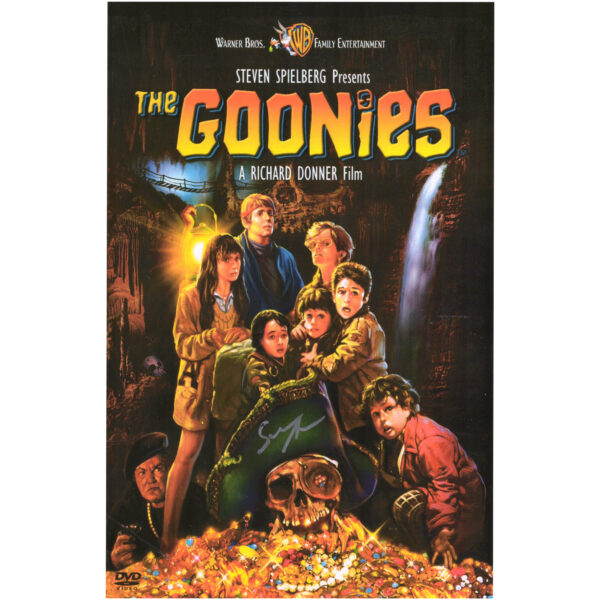 Sean Astin Goonies DVD Edition Autographed 11" x 17" Photograph