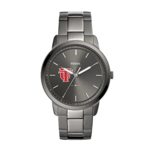 Men's Fossil  Gray Tampa Spartans Minimalist Three-Hand Smoke Watch