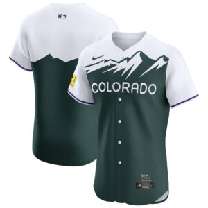 Men's Nike Green Colorado Rockies City Connect Elite Jersey