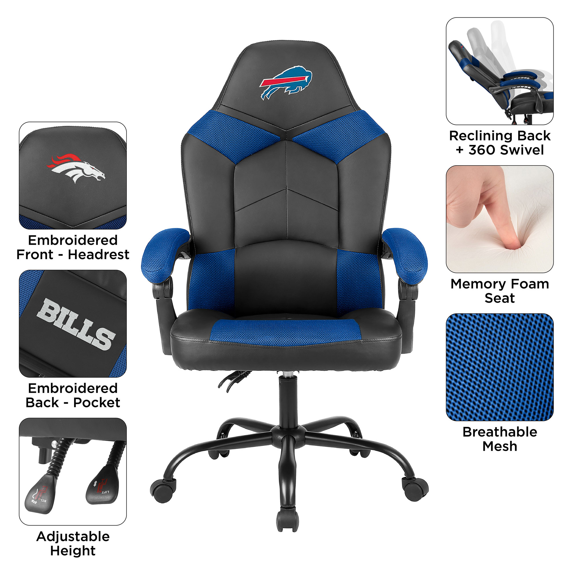 Imperial Buffalo Bills Oversized Office Chair - Image 9