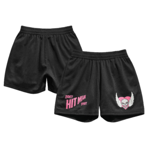 Men's Chalk Line Black Bret Hart Knit Shorts