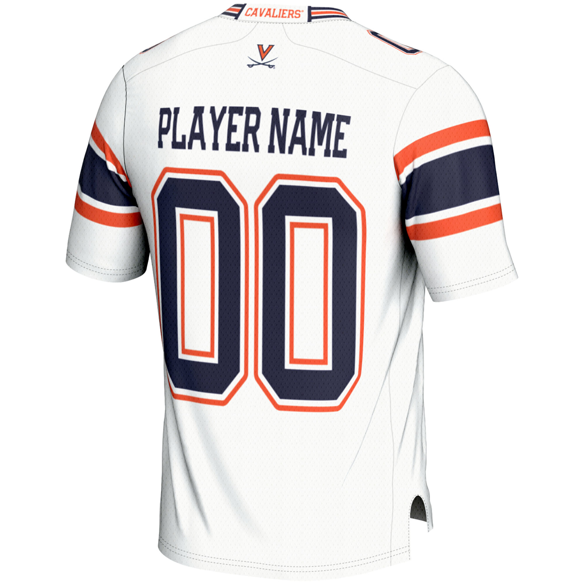 Men's GameDay Greats White Virginia Cavaliers NIL Pick-A-Player Football Jersey - Image 7