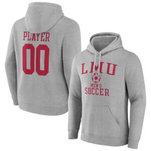 Men's  Gray Loyola Marymount Lions Men's Soccer Pick-A-Player NIL Gameday Tradition Pullover Hoodie