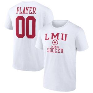 Men's  White Loyola Marymount Lions Men's Soccer Pick-A-Player NIL Gameday Tradition T-Shirt
