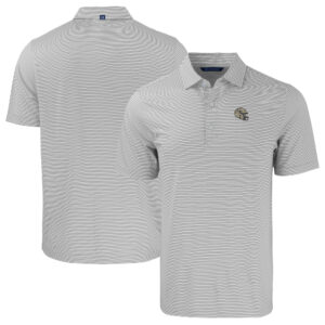 Men's Cutter & Buck  Gray/White New Orleans Saints Helmet Big & Tall Forge Eco Double Stripe Stretch Recycled Polo
