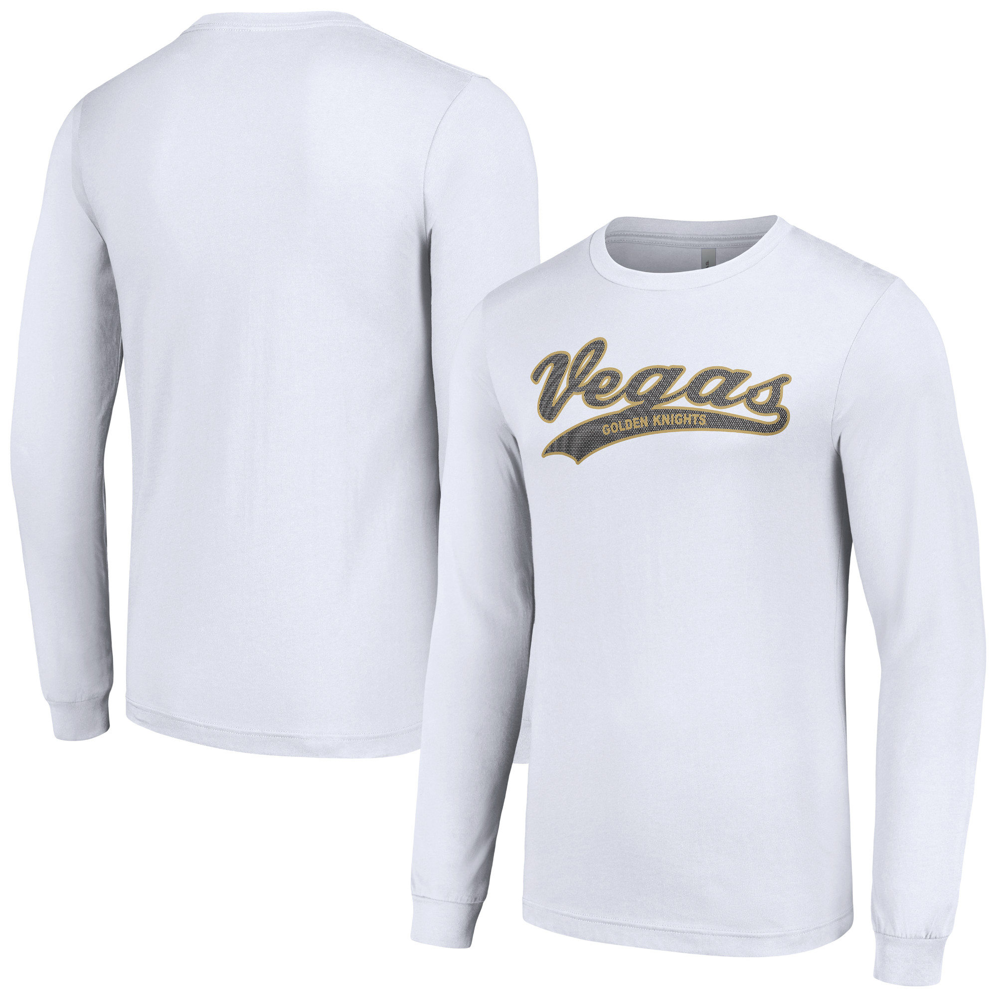 Men's Starter White Vegas Golden Knights Tailsweep T-Shirt