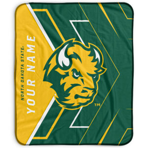 Pegasus NDSU Bison 50" x 60" Arrow Personalized Fleece Blanket