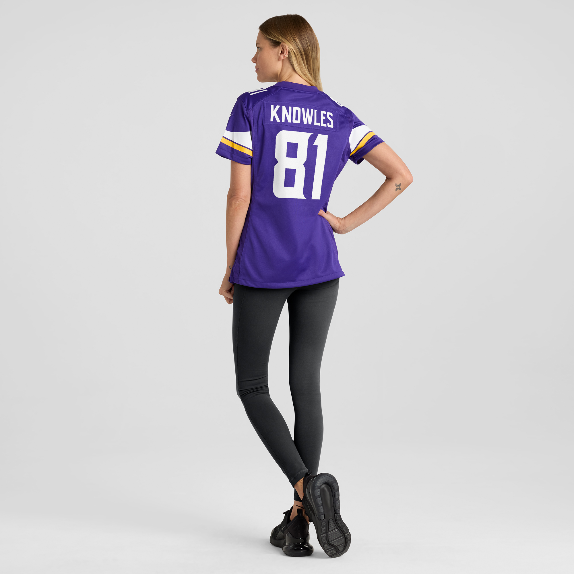 Women's Nike Malik Knowles Purple Minnesota Vikings Team Game Jersey - Image 6