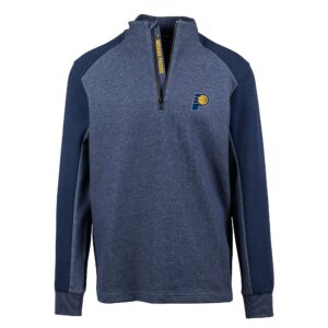 Men's Levelwear Navy Indiana Pacers Galaxy Insignia Core Quarter-Zip Pullover Top