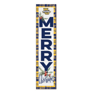 Marquette Golden Eagles 12'' x 48'' Outdoor Merry Christmas Leaner