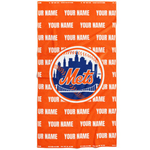 Chad & Jake New York Mets 30" x 60" Personalized Repeat Vertical Towel