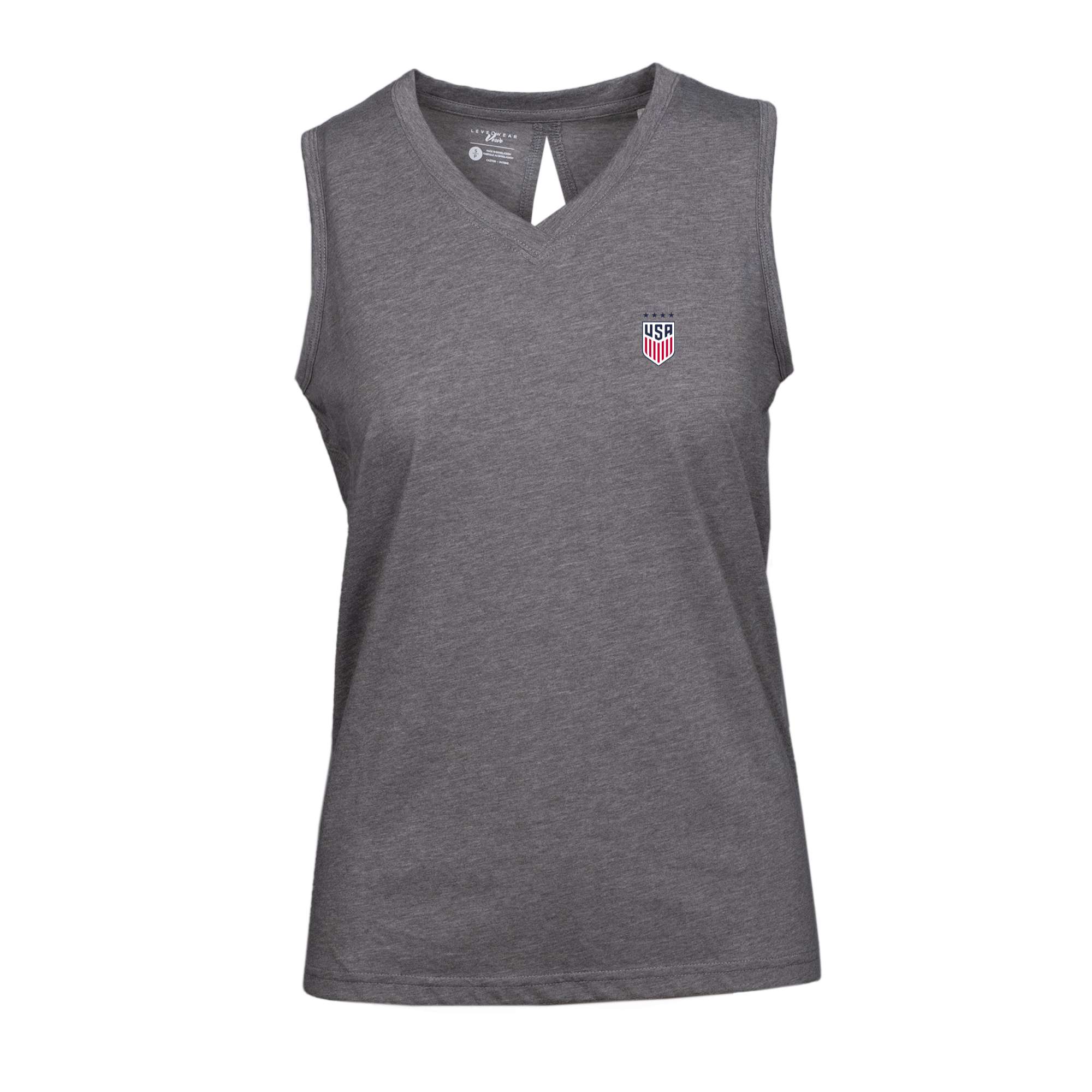 Women's Levelwear Gray USWNT Paisley Tank Top
