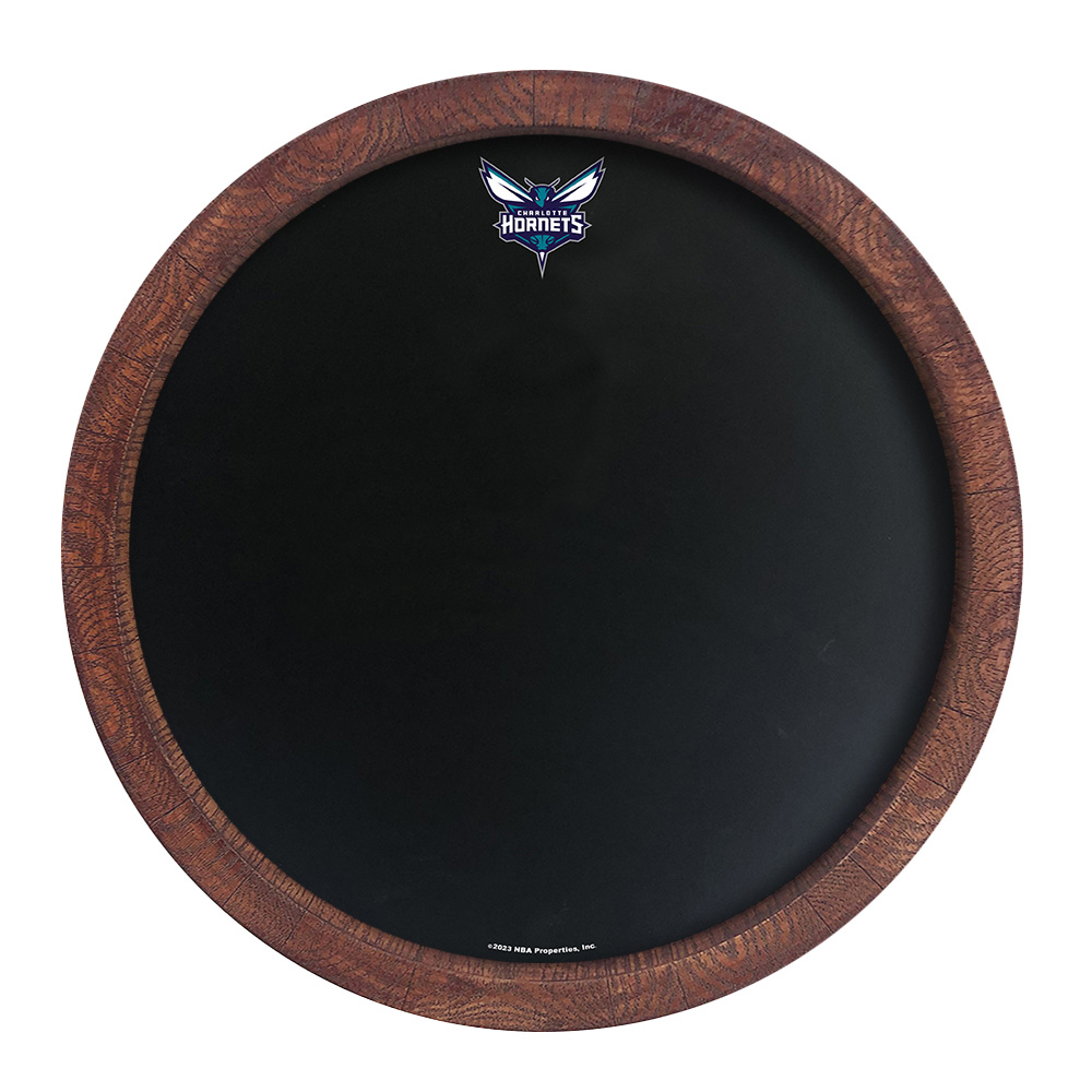 Charlotte Hornets 20.25'' Round Chalkboard Faux Barrel Top Sign - Image 2
