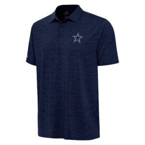 Men's Antigua  Heather Navy Dallas Cowboys Layout Polo
