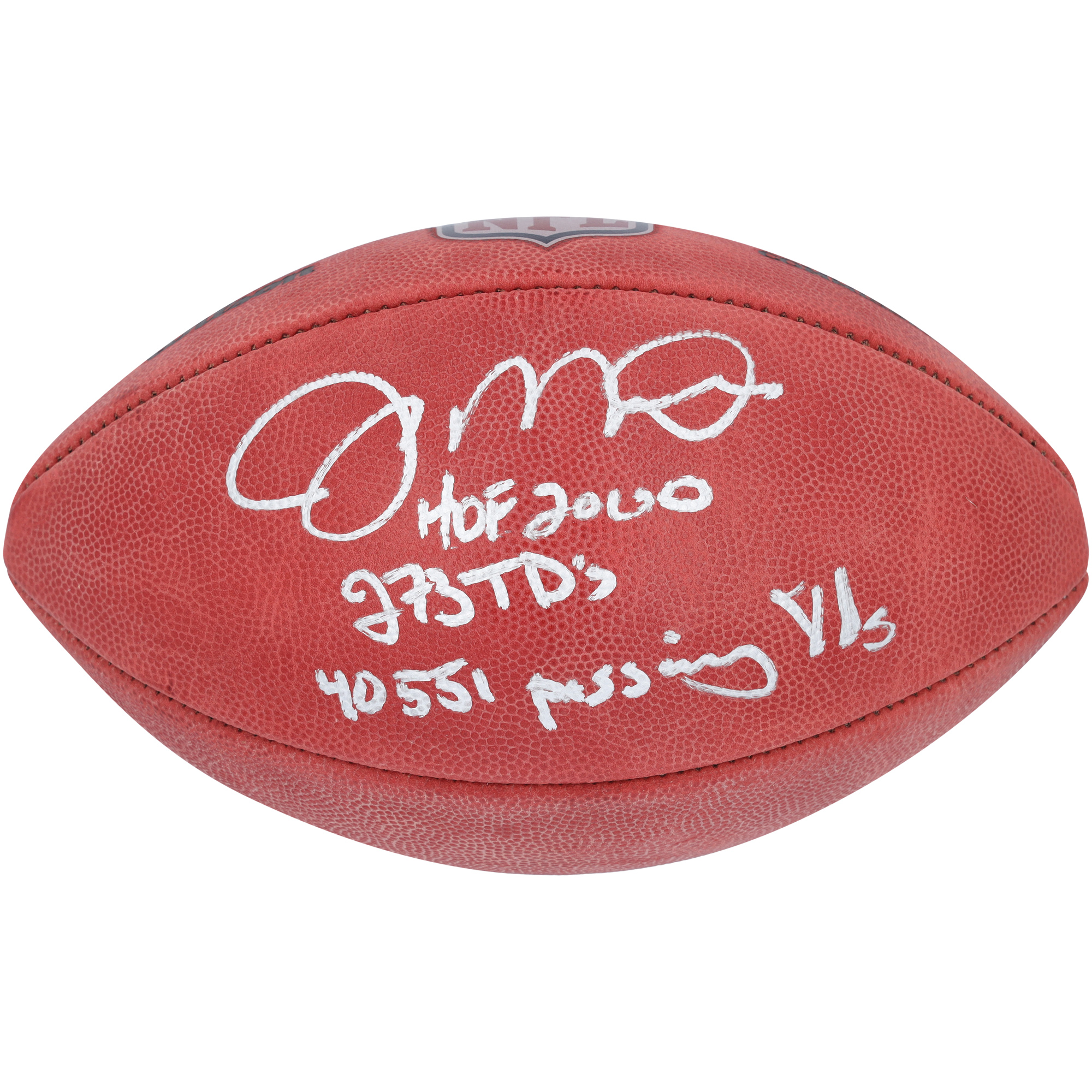 Joe Montana San Francisco 49ers Autographed Duke Full Color Football with Multiple Inscriptions - Image 6