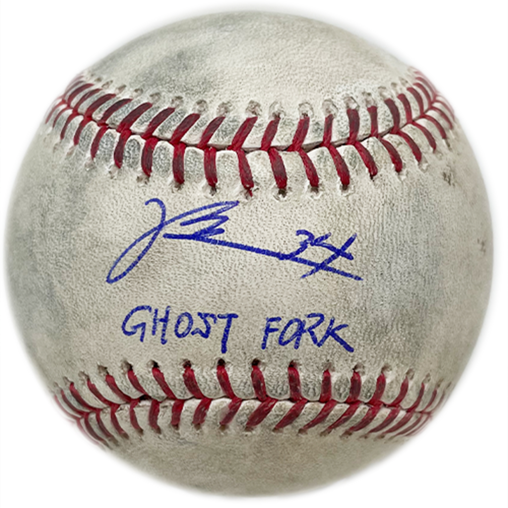 Kodai Senga New York Mets Autographed Game-Used Baseball from April 8, 2023 with "Ghost Fork" Inscription