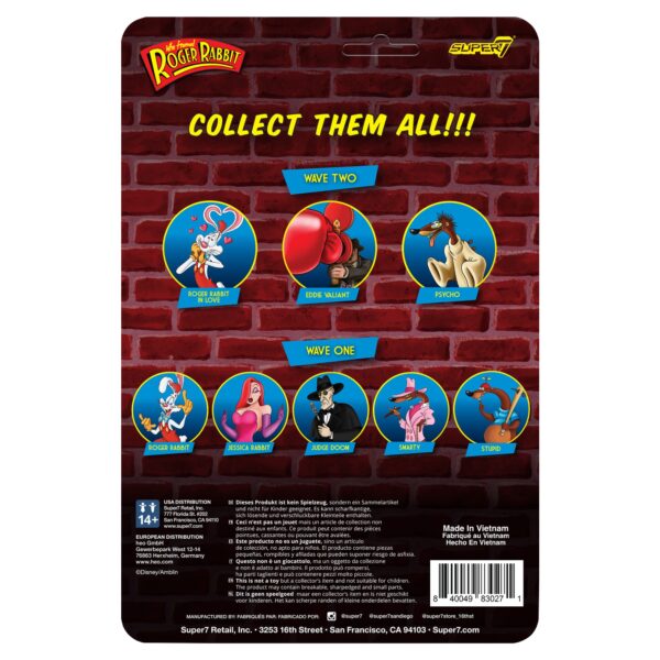 Super7 Roger Rabbit In Love Who Framed Roger Rabbit ReAction Figure - Wave 2 - Image 7