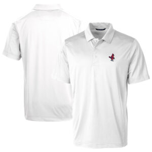 Men's Cutter & Buck White Memphis Redbirds Prospect Textured Stretch Polo