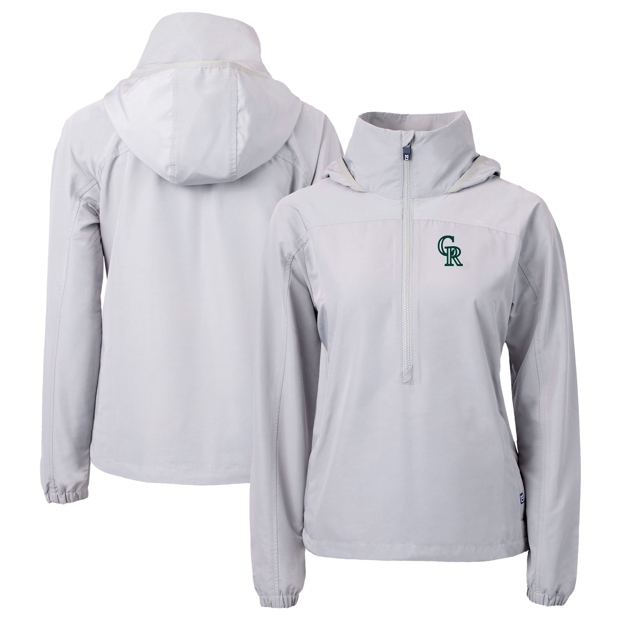Women's Cutter & Buck Black Fort Wayne TinCaps Navigate Softshell Full-Zip Jacket - Image 2