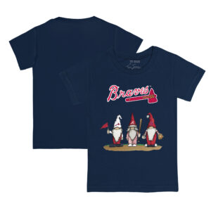 Youth Tiny Turnip Navy Atlanta Braves Gnomes T-Shirt