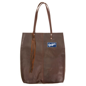 Brown Los Angeles Dodgers Color Logo Plate Mee Canyon Tote