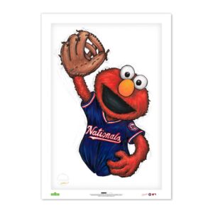 Elmo  Washington Nationals 24" x 36" Sesame Street Limited Edition Fine Art Print