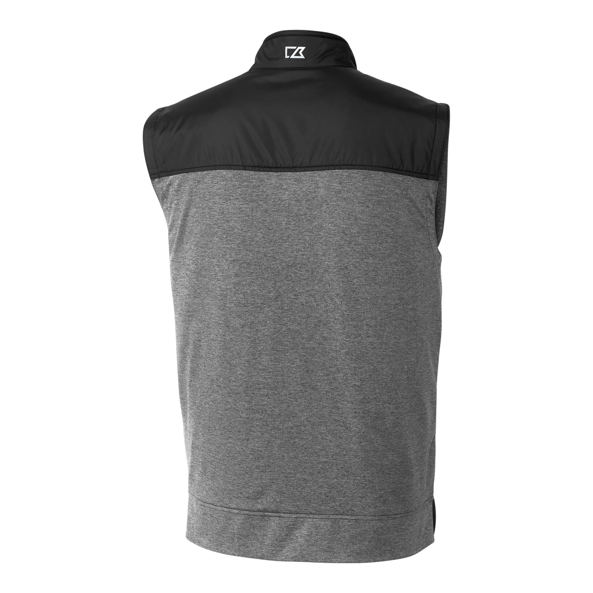 Men's Cutter & Buck Black Baltimore Orioles City Connect Stealth Hybrid Quilted Full-Zip Windbreaker Vest - Image 4