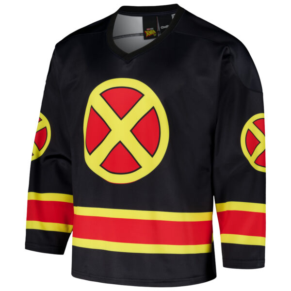Men's Chalk Line Black X-Men '97 Graphic Retro Hockey Jersey - Image 6