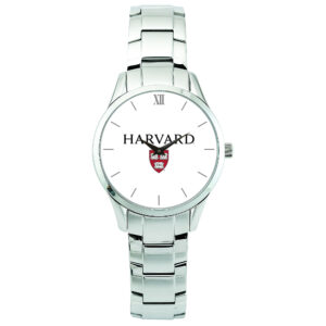 Women's Silver Harvard Crimson Stainless Steel Bracelet Wristwatch