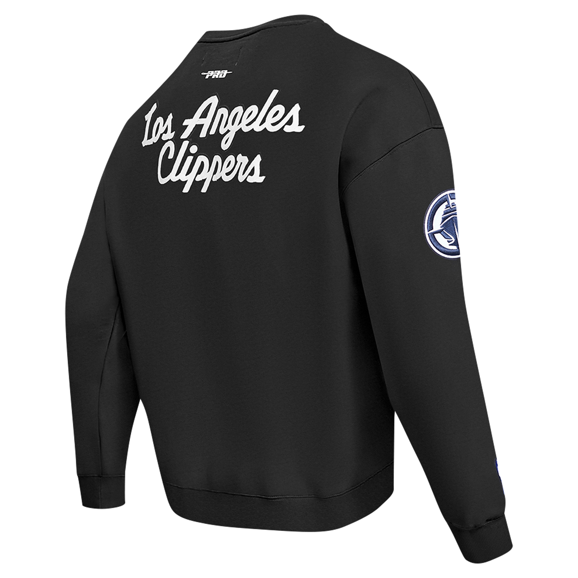 Men's Pro Standard Black LA Clippers Paint the City Drop Shoulder Sweatshirt - Image 11