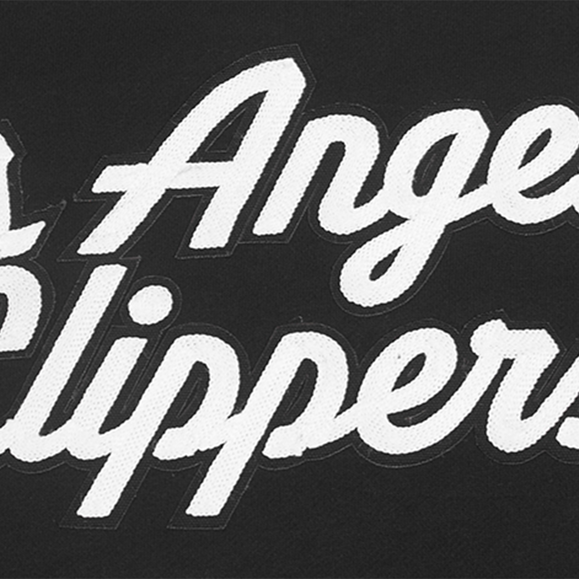 Men's Pro Standard Black LA Clippers Paint the City Drop Shoulder Sweatshirt - Image 7