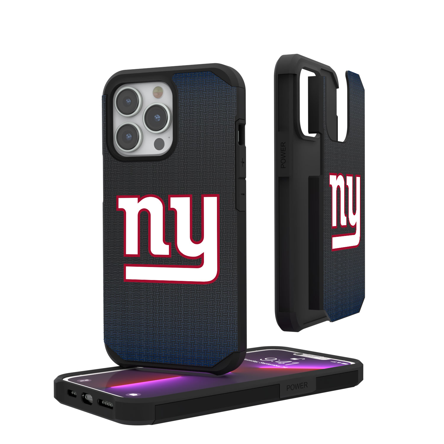 New York Giants Linen Logo iPhone Rugged Case