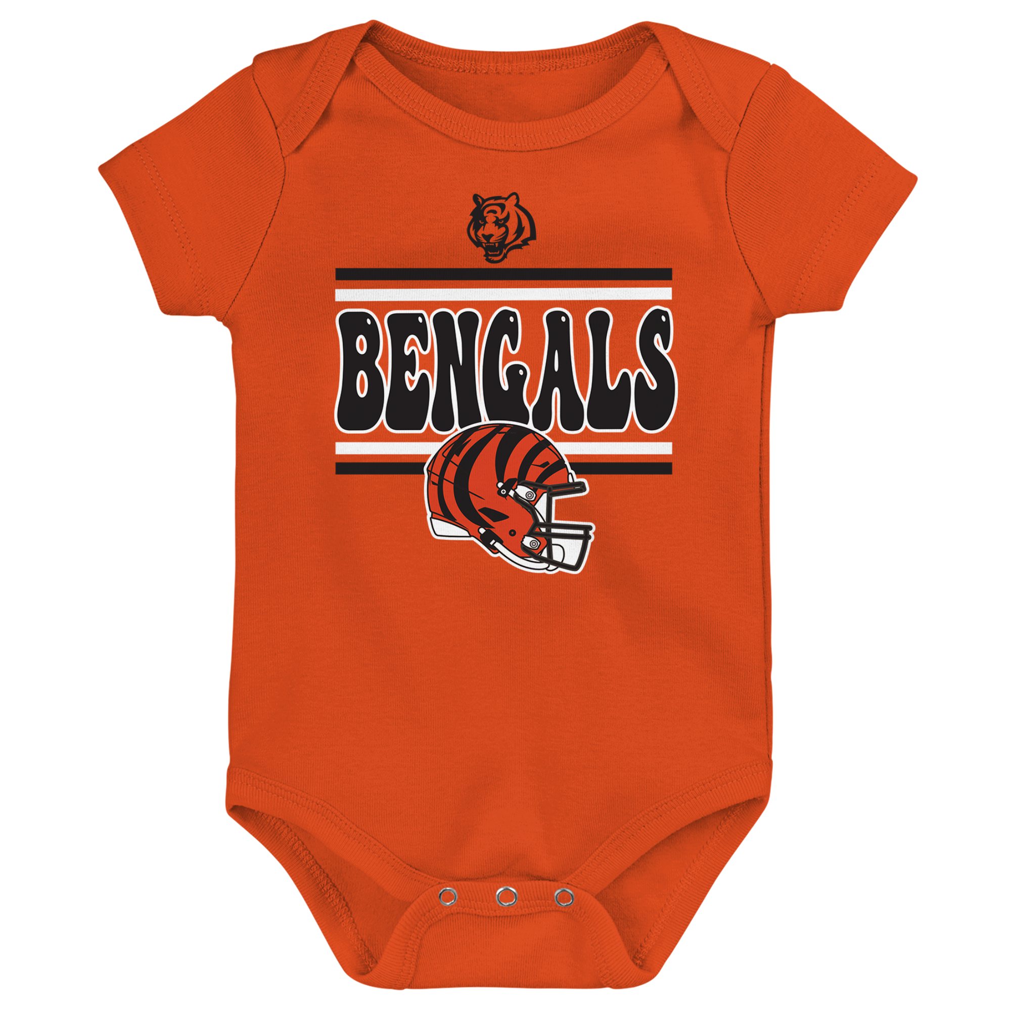 Infant Cincinnati Bengals Play Day Three-Pack Bodysuit Set - Image 8