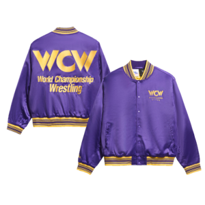 Men's Chalk Line Purple WCW Quilted Satin Full-Snap Jacket