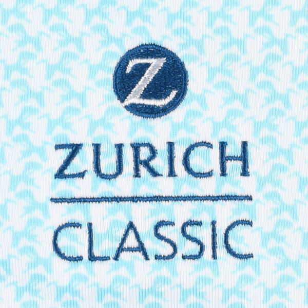 Men's Under Armour White/Light Blue The Zurich Classic Playoff 3.0 Crane Print Polo - Image 8