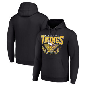 Men's Starter Black Minnesota Vikings ‘80s Inspired Pullover Hoodie