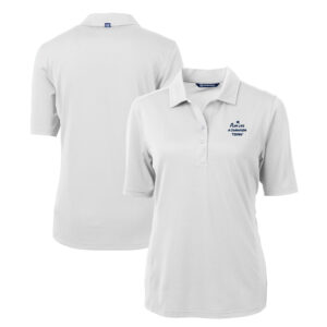 Women's Cutter & Buck White Notre Dame Fighting Irish Play Like A Champion Today Virtue Eco Pique Recycled DryTec Polo