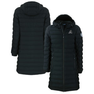 Women's Cutter & Buck  Black Arizona Diamondbacks Mission Ridge Repreve Eco Insulated Long Puffer Jacket