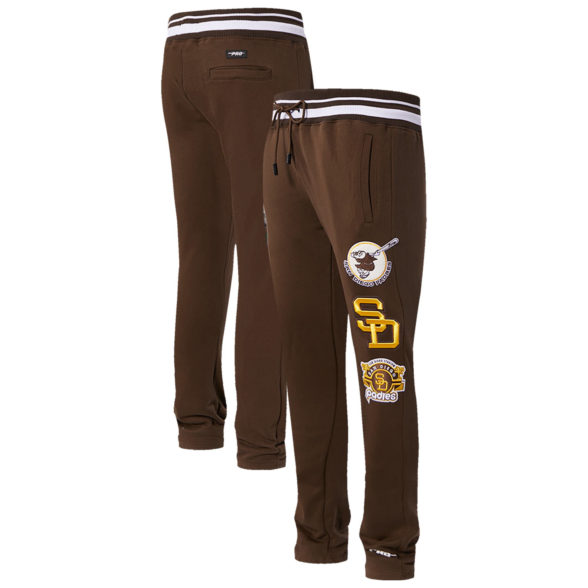 Men's Pro Standard Brown San Diego Padres Retro Classic Fleece Sweatpants